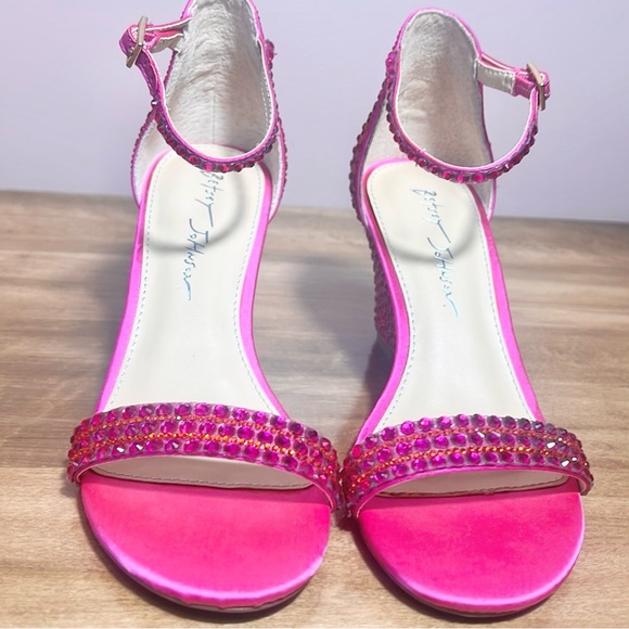 Betsey Johnson Gem Embellished Wedge Heels - Picture 7 of 11